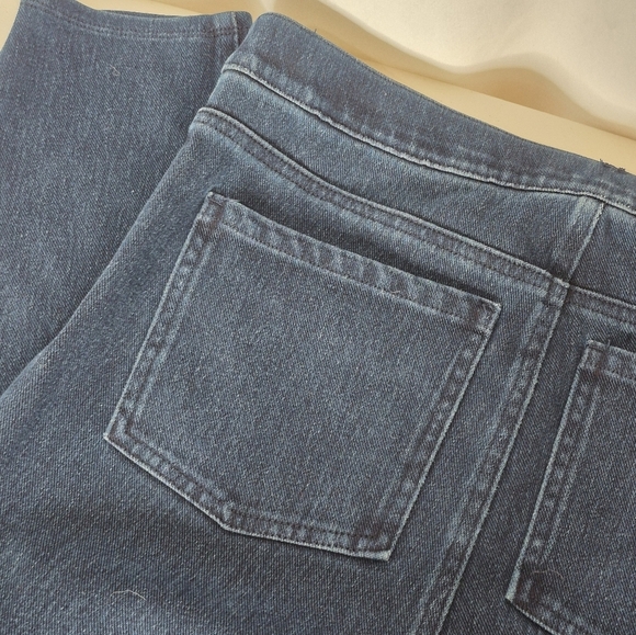 SPANX Jean-ish Ankle Leggings Pull-On Hidden Core Shaping Stretch Jeans - Sz XLP - Picture 9 of 16